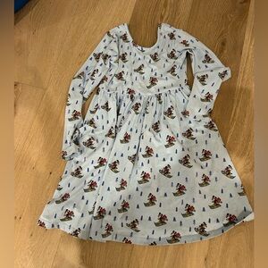 Hanna Andersson Light Blue Winter Fun Dress